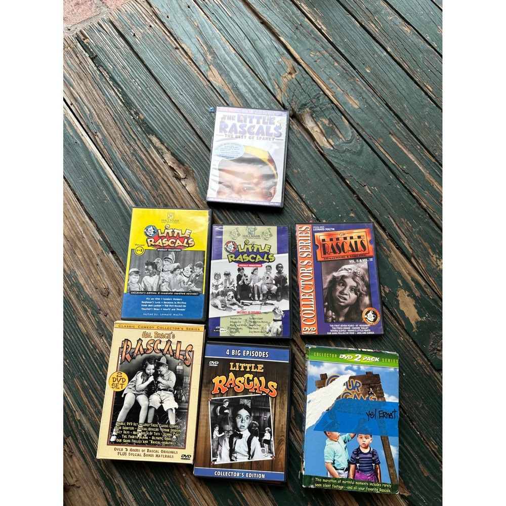 Little Rascals Our Gang DVD Lot 7 Pieces Collector Editions Hal Roach Hallmark